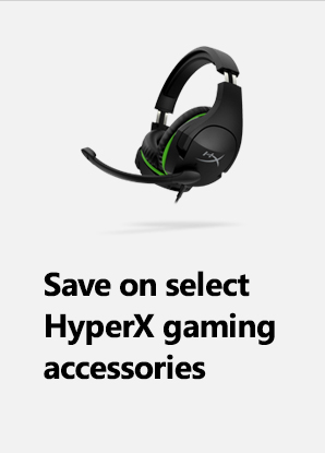 Save on select HyperX gaming accessories. Image of Kingston HyperX CloudX Stinger Gaming Headset.